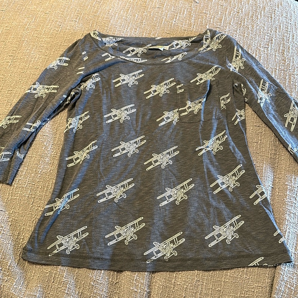 Anthropologie Porridge Airplane Shirt AS IS